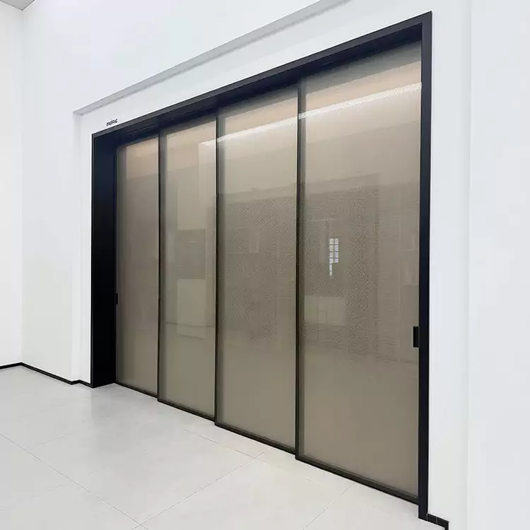 Doppelflügelige Glasschiebetür